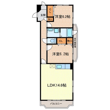 愛野駅 徒歩7分 3階の物件間取画像